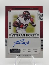 2021 Panini Contenders Ronald Jones II #VT-RJO Veteran Ticket Auto Autograph