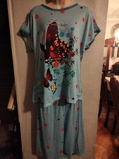 NEW  ladies asst colors  2 pc LOVE  pajama  set NIGHTWEAR