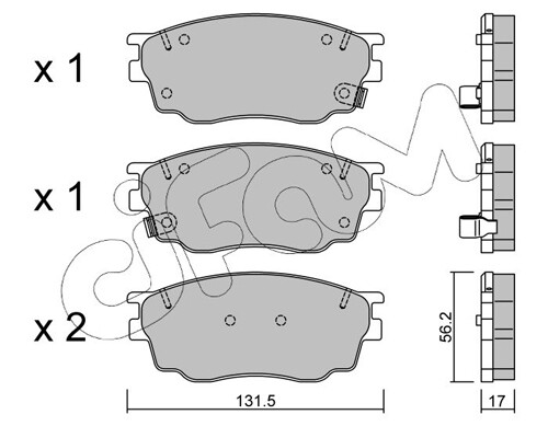 Cifam BremsbeläGe Bremsbelegsatz Vorne Passend FüR Mazda 6 Station Wagon-image