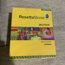 Rosetta Stone Homeschool German Deutsch Levels 1  5 Audio CDs Complete