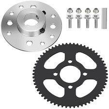 Go Kart Sprocket Hub 1" Bore 1/4" Keyway Assembly with 35 Chain 60T Rear Drive