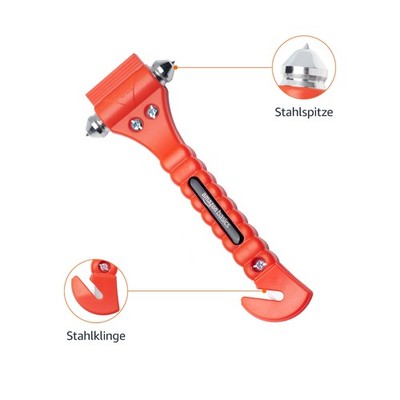 Notfall-Gurtschneider Fensterhammer Set 2-teilig Amazon Basics,