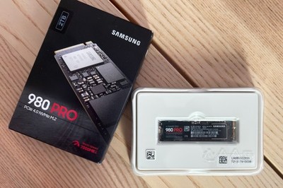 SSD Samsung 980 Pro NVMe 2TB M.2 PCIe 4.0 lesen 7000MB/s OVP