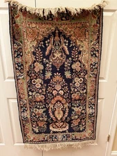 Beautiful Vintage Kashmir “Tree Of Life” Rug Made In India C. 1980’s
