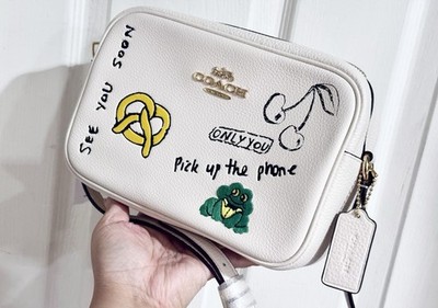 新品 コーチ COACH ショルダーバッグ MINI JAMIE CAMERA BAG チョークマルチ COACH（コーチ） ショルダーバッグ レディース レザー ミニ ジェイミー