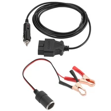 ECU Emergency Power Supply CableOBD II Vehicle Device With Clamp 12V Power FZNO