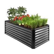 Best Choice Products 6x3x2ft Outdoor Metal Raised Garden Bed, Deep Root Box P...