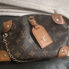 Louis Vuitton Brown Monogram Speedy Satchel Zip Top Handle Detachable Strap