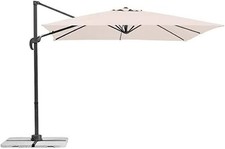 Ombrellone da Giardino 3X3 MT Base Decentrata Alluminio Telo Poliestere 250gr