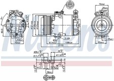 Kompressor, Klimaanlage NISSENS 89322