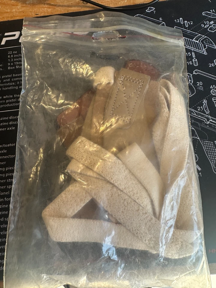 Safariland Brown Leather Holster and Harness 19 for S&W Med Fram Revolver Others - Image 2 of 4