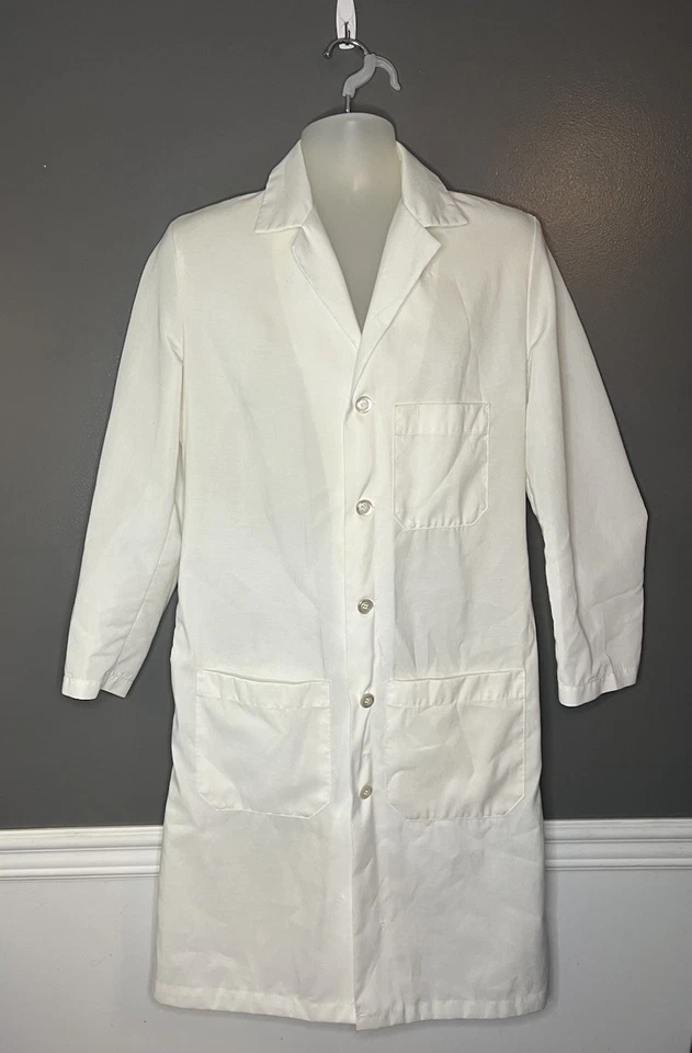 Wrangler By Red Kap Men's Size 36 Regular White Lab Coat - Image 2 of 4
