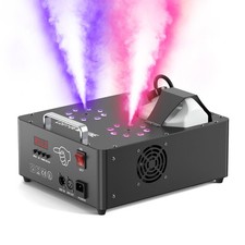 2000W Smoke Fog Machine 16LED RGB Light DMX DJ Remote Vertical Spray Fog Effect
