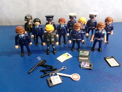 12 blaue Polizei Figuren Figuren zu 6176 6872 Playmobil 420