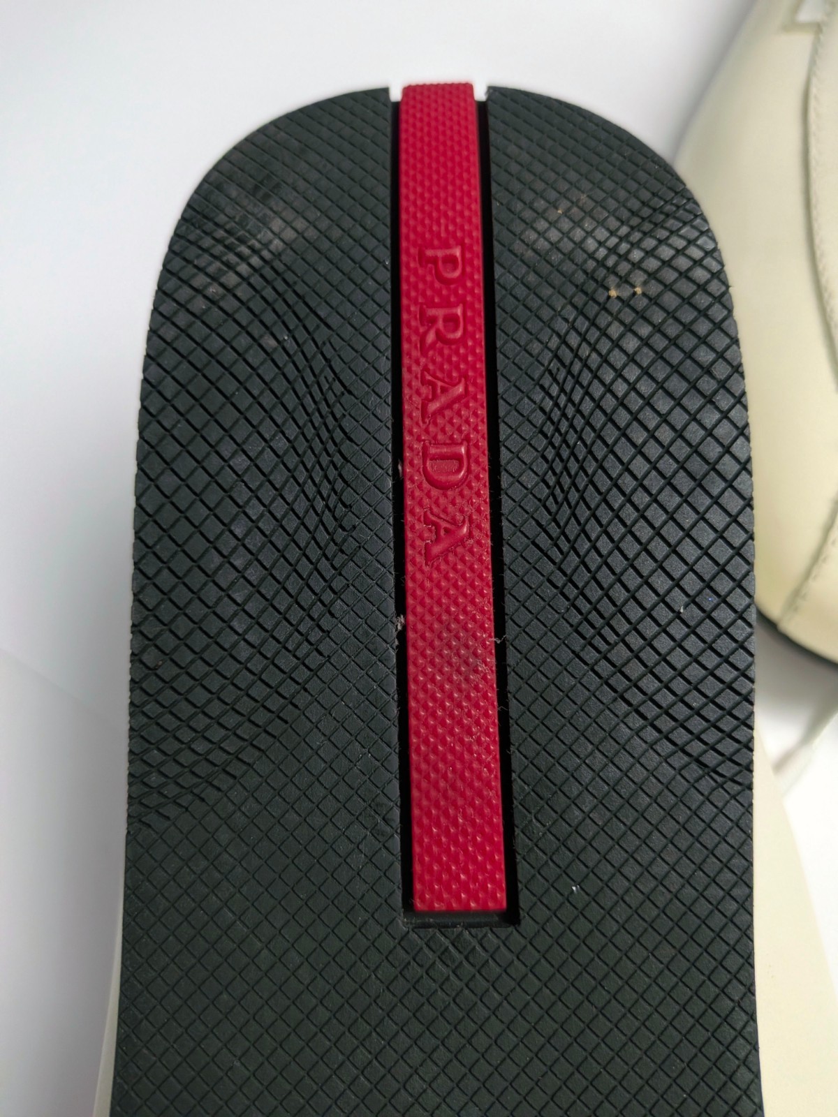 Prada Men's Leather Driving Sneakers Cream Square Toe 4E 1617 EU 10.5 - US 11.5 thumbnail 12