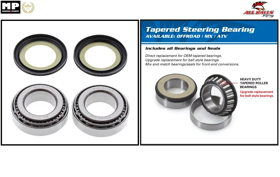 Roulement colonne de direction Triumph Daytona 675 en acier chrome haute precision