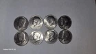 Lot of 8 1776-1976 bicentennial half dollars Xtra fine