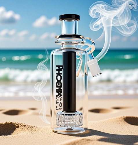 Aschefänger 45° Phönix 14 mm mit Matrix Perc Wasserpfeife Glas EXTRA DICK 2026 - Bild 3 von 5