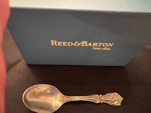 Antique Reed and Barton Sterling Francis I Baby Spoon with gift box