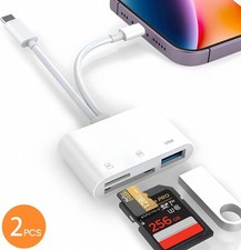 5-In-1 USB 3.0 Lightning Type C SD TF Card Reader Adapter for Multiple