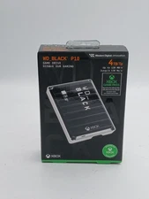 WD BLACK P10 For Xbox 4TB External USB Portable External Game Hard Drive NEW