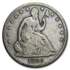 1866-S Liberty Seated Half Dollar VG