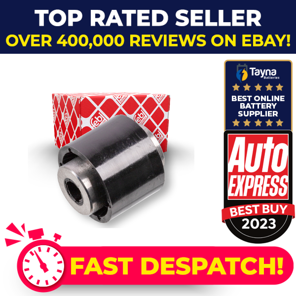 Timing Belt Guide Pulley fits DS 1608887680 Febi Genuine Top Quality Guaranteed