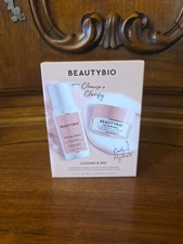 BeautyBio "Cleanse & Zen" Set w/ The Balance Cleanser & ZenBubble Gel Cream--NIB