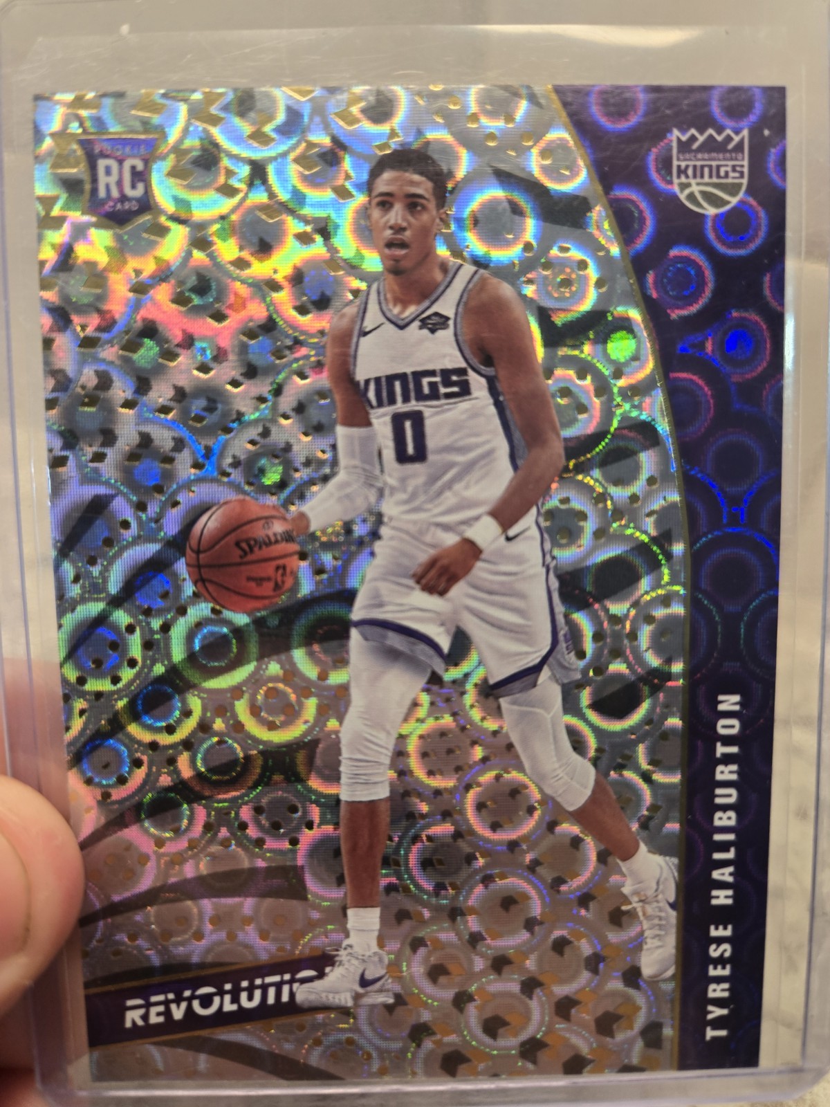 2020-2021 Panini Revolution Tyrese Haliburton Rookie Groove Kings Pacers SP #116
