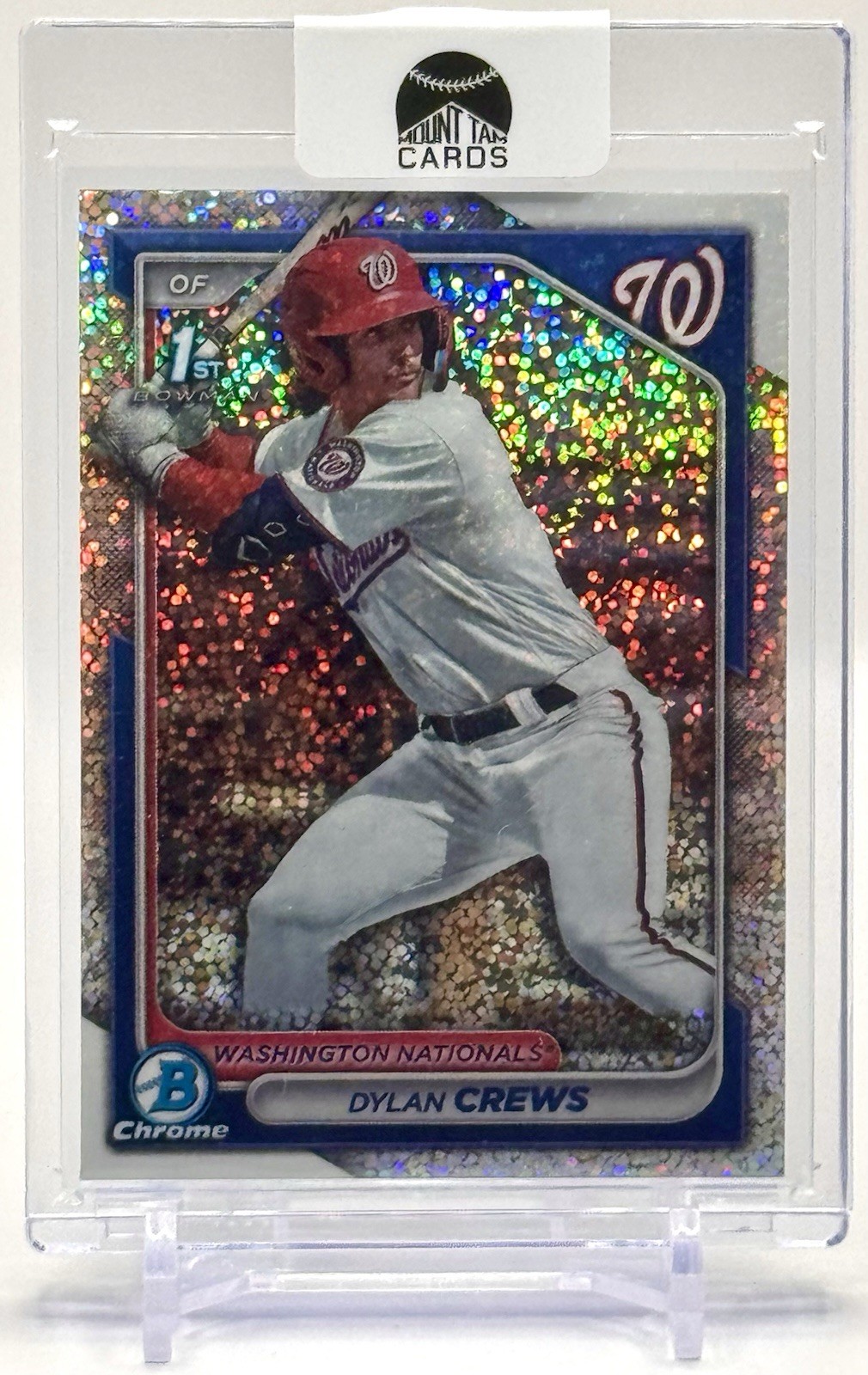 Dylan Crews 2024 Bowman Chrome Prospects 1st Speckle Refractor #/299