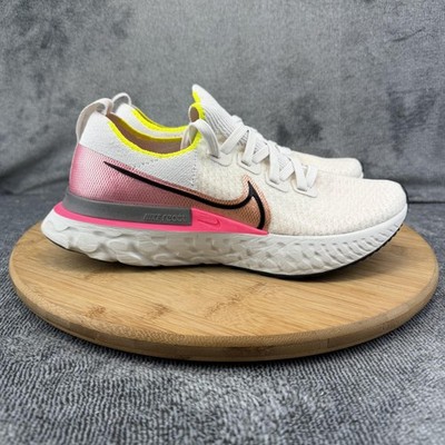 Nike React Infinity Flyknit 3 Shoes Womens Size 7.5 White Sneakers CD4372-004