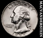 1953-D Silver Washington Quarter - Choice Gem Brilliant Unc  Lustrous  #i7631