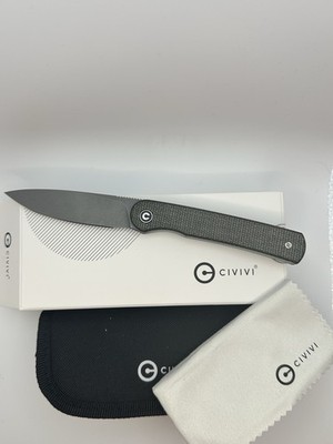 CIVIVI Stylum Dark Green Micarta Handle Gray Stonewash Blade Knife New C20010B-C