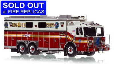 1/50 Fire Replicas FDNY 2019 Ferrara Rescue 4 Queens FR179-4 Sold Out