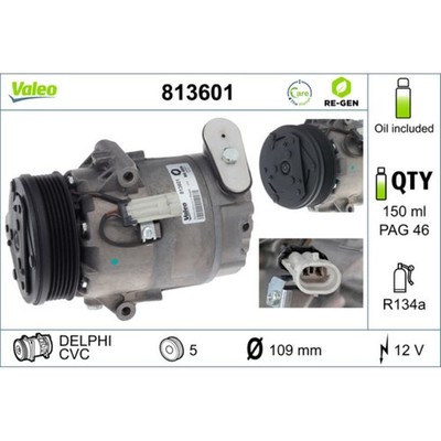 Kompressor Klimaanlage VALEO 813601 für Opel Astra H Caravan