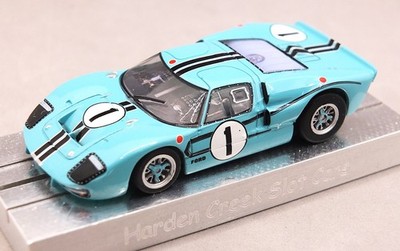 AFX 22131 - Ford GT40 Mark II Mega G+ HO Slot Car  #1 Turquoise Limited Edition