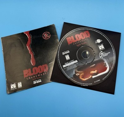 Blood Shareware Spill Some Computer Game 1997 DOS/PC CD-ROM Survival Horror