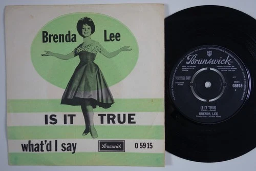 JIMMY PAGE on guitar BRENDA LEE Is It True BLASTING mod garage Denmark 45 HEAR!