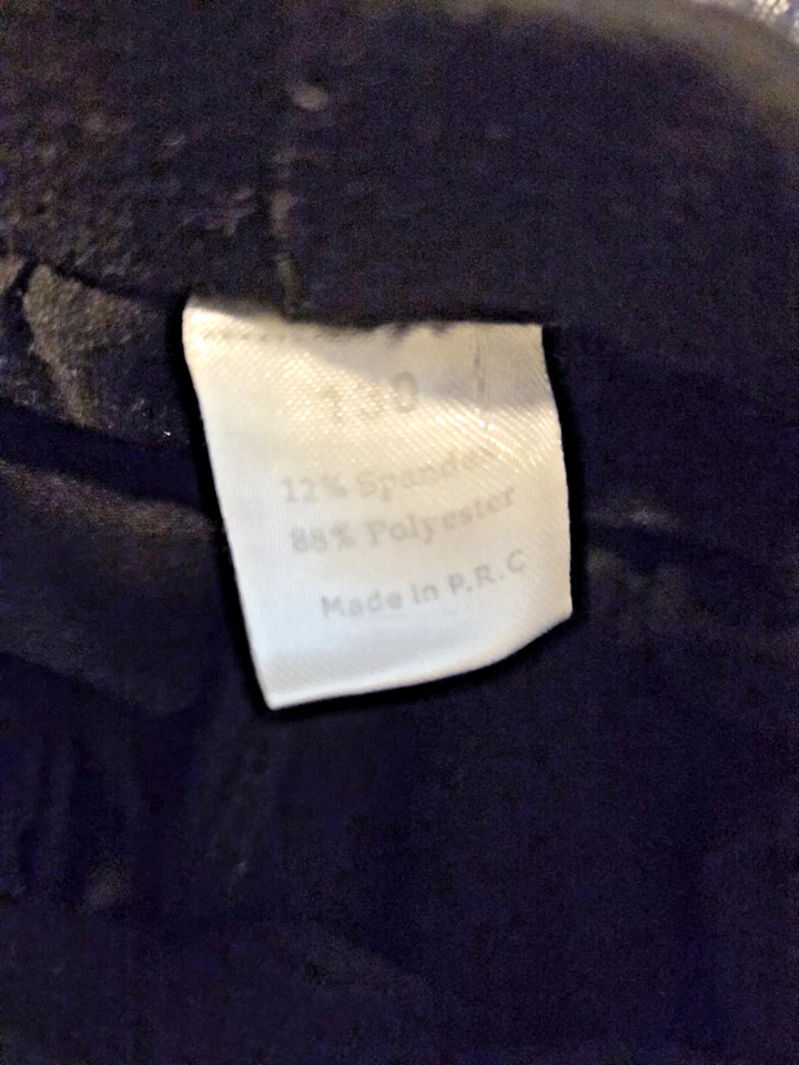 NIÑA LEGGINGS NEGROS CON FALDA CON VOLANTES ADJUNTOS TALLA 8 9 Foto 2 de 4