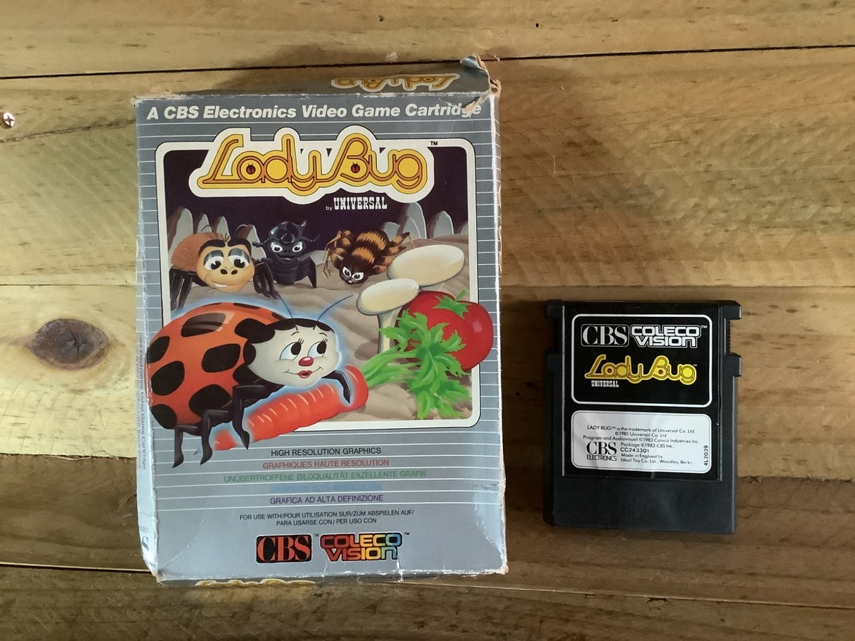 LADYBUG CBS COLECOVISION - COMPLET EN TRES BON ETAT