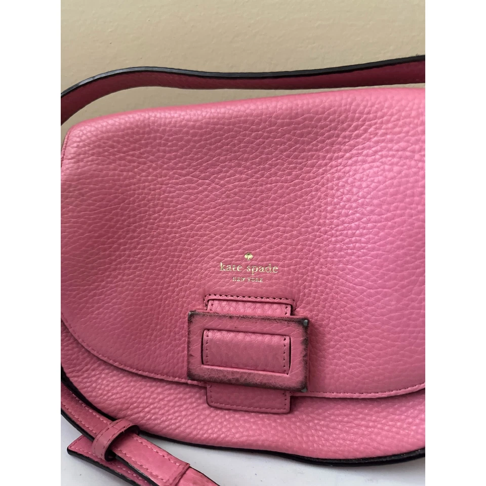 Bolso Bandolera Kate Spade Carlyle Street Kallie Cuero Rosa Cierre Magnético Foto 4 de 4