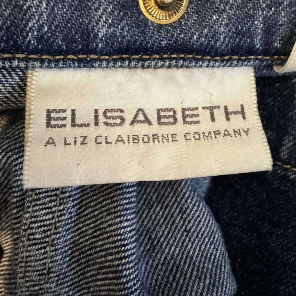 Chaqueta vaquera de mezclilla para mujer Elizabeth Liz Claiborne 2X cuello sherpa tareas de granero Foto 3 de 4