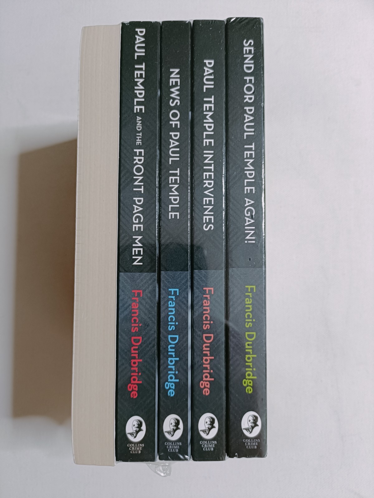 Five Francis Durbridge - Paul Temple paperbacks sealed as-new Collins Crime Club