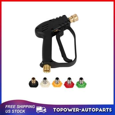 #ad #ad Short Pressure Washer Gun with M22 14mm Inlet Stubby High Pressure Handle Gun $24.59