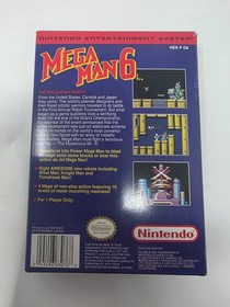 Mega Man 6 Nintendo NES MINT CIB Complete W/ Poster Tested Working Authentic