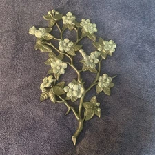 Vintage Burwood Dogwood Branch Plastic Decor Floral Hollywood  Regency