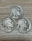 Lot of (3) 1934 (1P &2D) Buffalo Nickel Coins