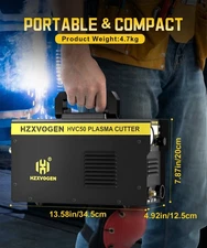 HZXVOGEN 110V/220V Air HF Plasma Cutter Touch Pilot ARC Aluminum Cutting Machine