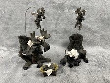 Big Sky Carvers Moosetivity I Moose BearFoots 5 pc Set Complete Nativity