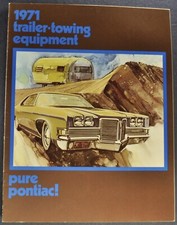 1971 Pontiac Towing Brochure Bonneville Grand Ville Catalina Safari Original 71